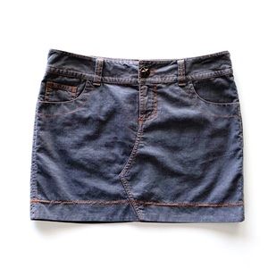 NWT BCBGirls Corduroy Mini Gray Skirt 4